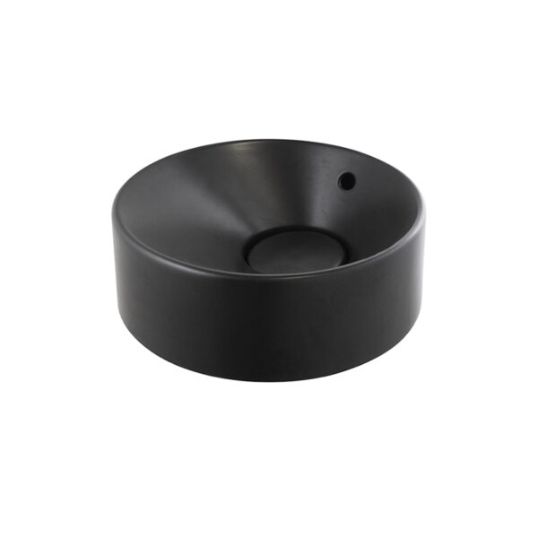 LAVABO A POSER 40 CM TONO ROND NOIR MAT <br> 100305833